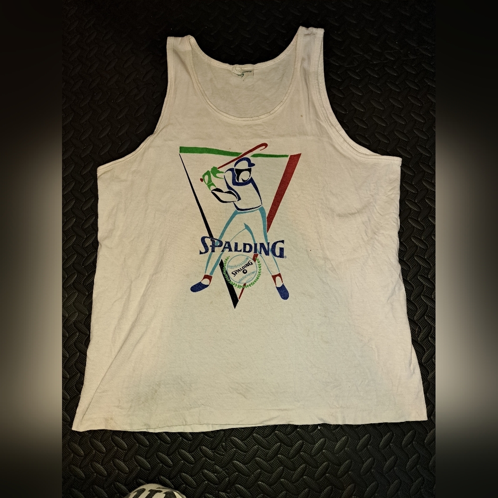 Vintage Spalding Baseball muscle shirt